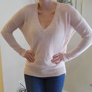 Margaret O'leary soft pink, linen sweater size small